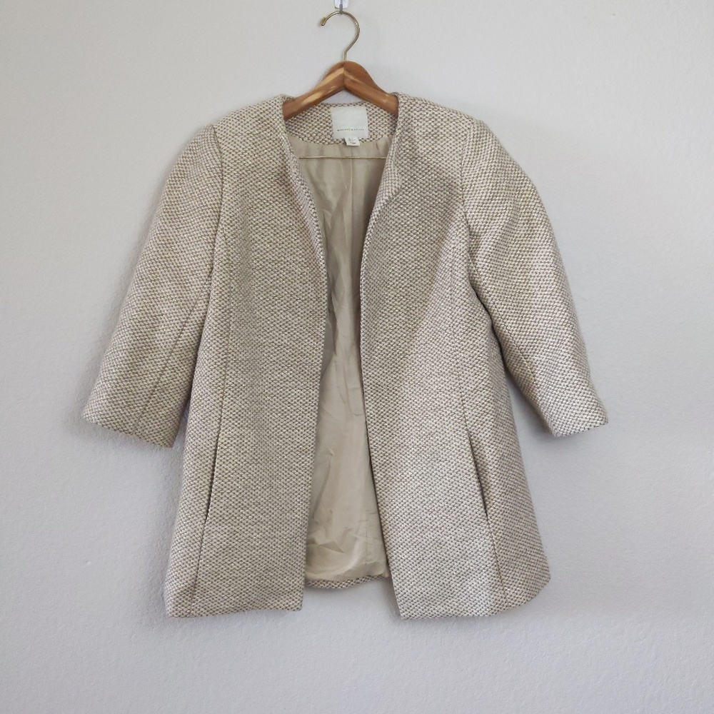 Mercer & Madison open front coat cream L